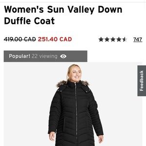 Womens Down Jacket